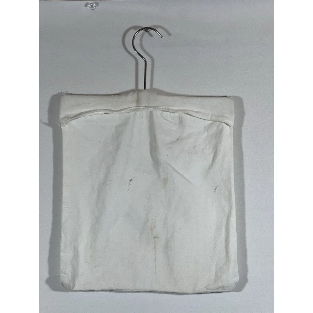 Whitmor Clothespin Bag Vintage Embroidered Cottagecore Farmhouse Laundry